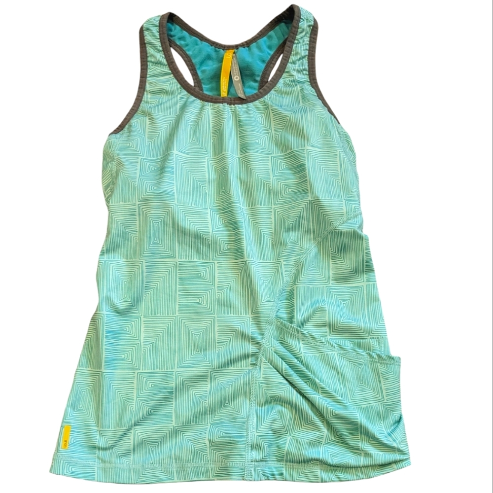 LOLE Activewear Teal Tank Top with Built in Bra size XS